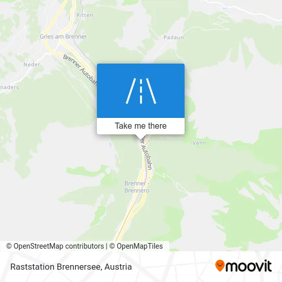 Raststation Brennersee map