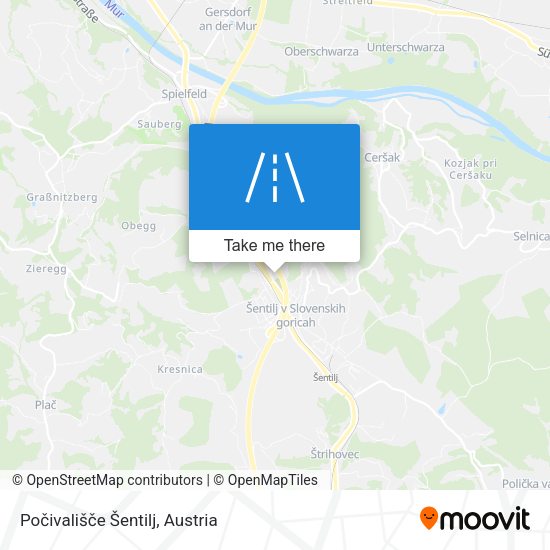 Počivališče Šentilj map