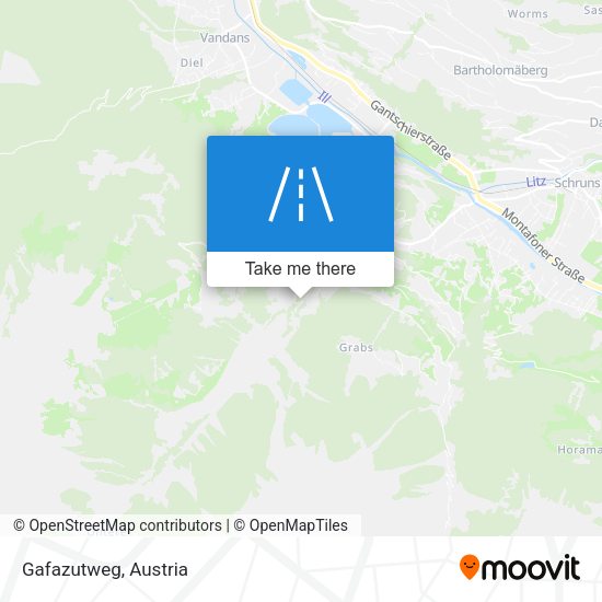 Gafazutweg map