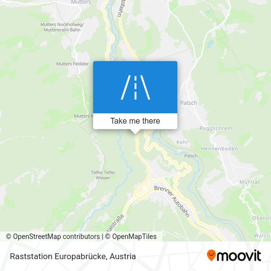 Raststation Europabrücke map
