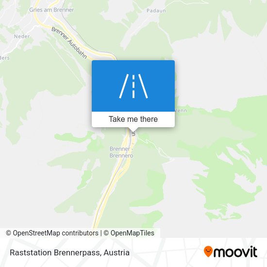 Raststation Brennerpass map