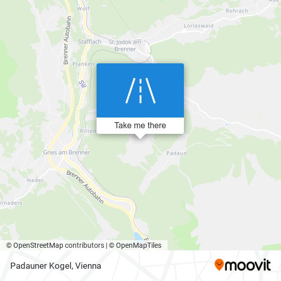 Padauner Kogel map