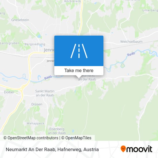 Neumarkt An Der Raab, Hafnerweg map
