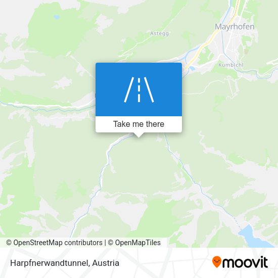 Harpfnerwandtunnel map