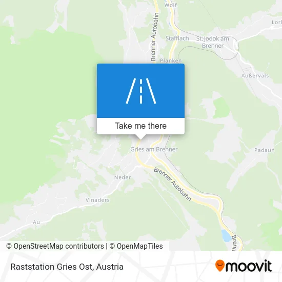 Raststation Gries Ost map
