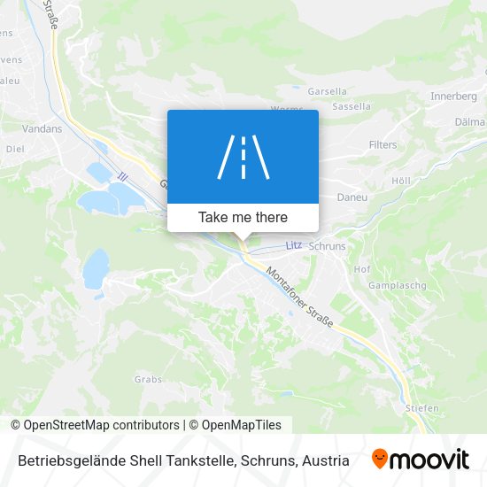 Betriebsgelände Shell Tankstelle, Schruns map