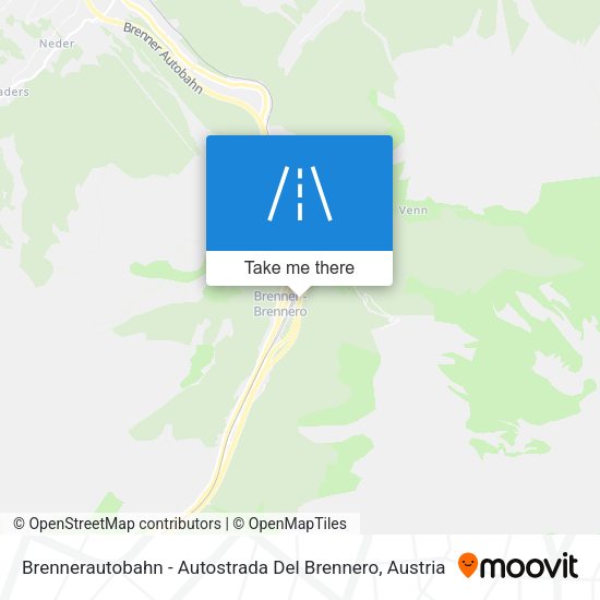 Brennerautobahn - Autostrada Del Brennero map