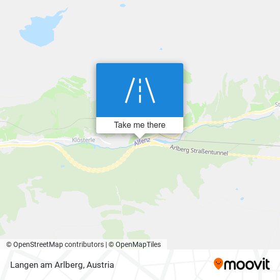 Langen am Arlberg map