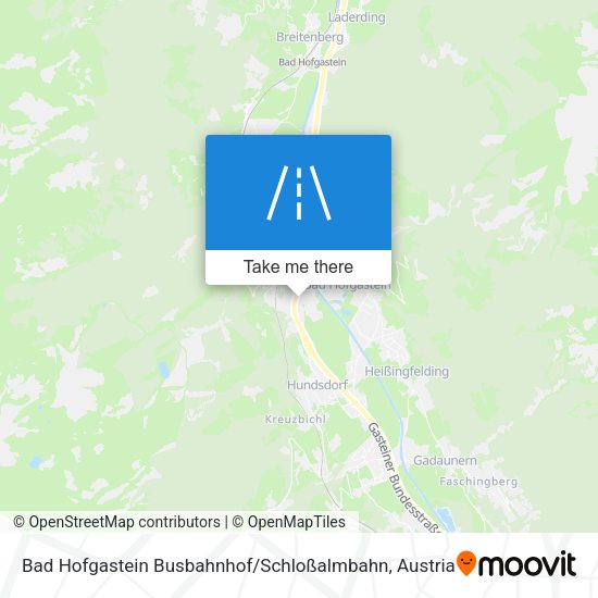 Bad Hofgastein Busbahnhof / Schloßalmbahn map