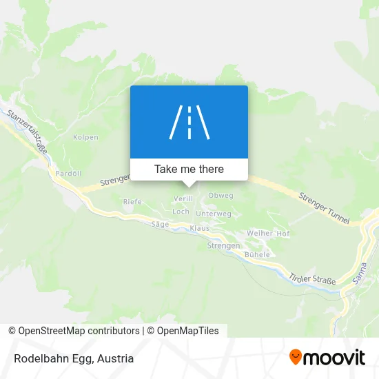 Rodelbahn Egg map
