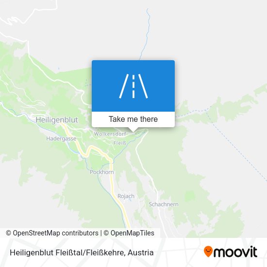 Heiligenblut Fleißtal / Fleißkehre map