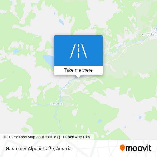 Gasteiner Alpenstraße map