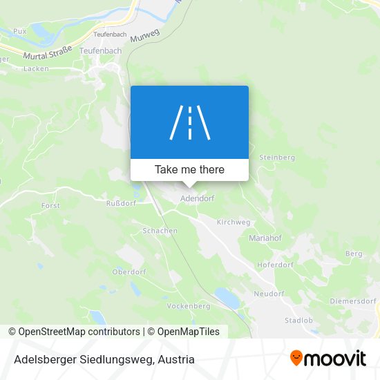 Adelsberger Siedlungsweg map