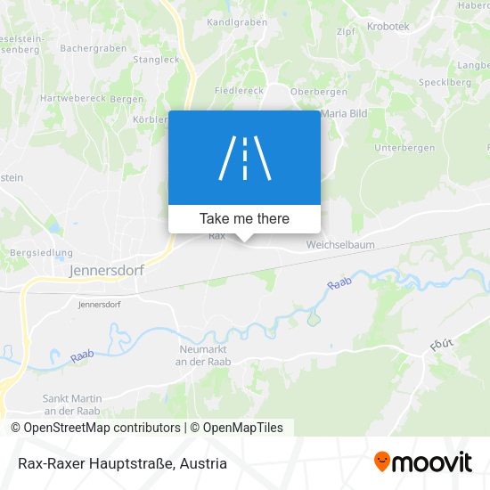 Rax-Raxer Hauptstraße map
