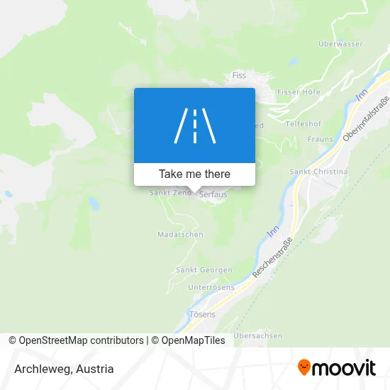 Archleweg map