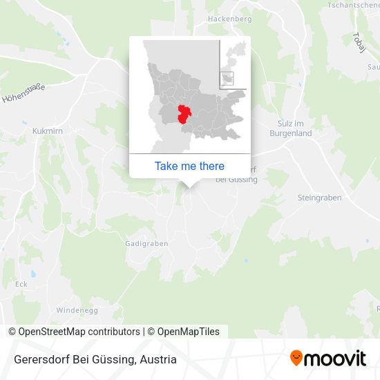 Gerersdorf Bei Güssing map
