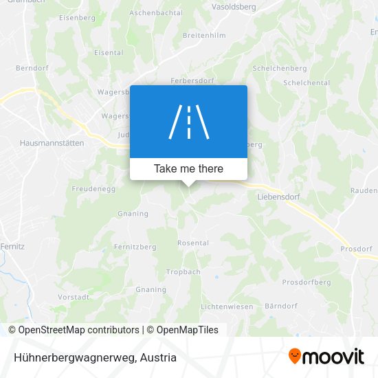 Hühnerbergwagnerweg map
