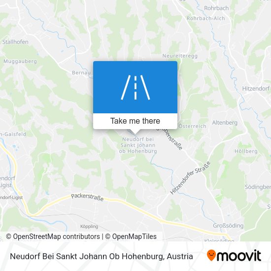 Neudorf Bei Sankt Johann Ob Hohenburg map