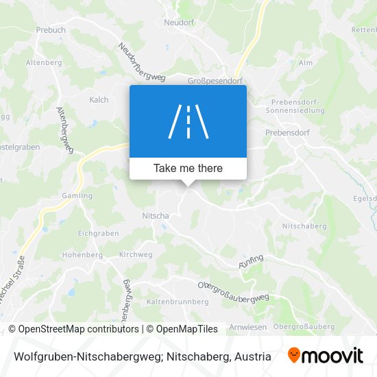 Wolfgruben-Nitschabergweg; Nitschaberg map