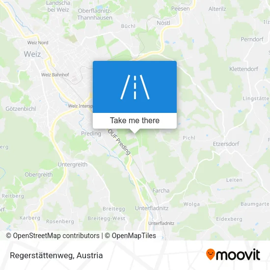 Regerstättenweg map