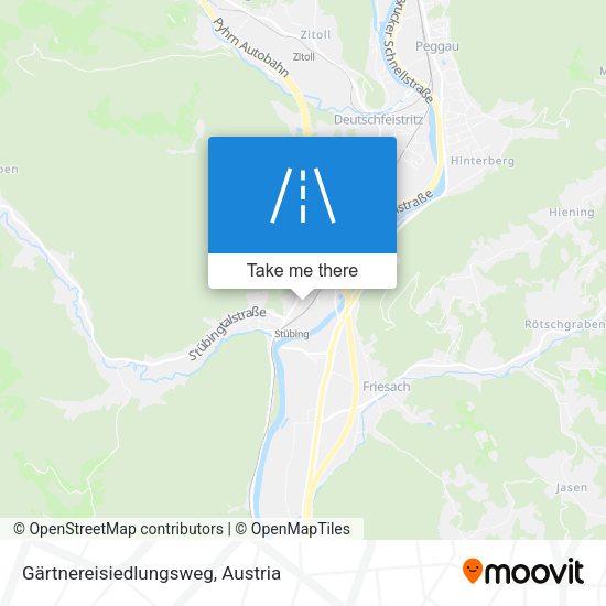Gärtnereisiedlungsweg map