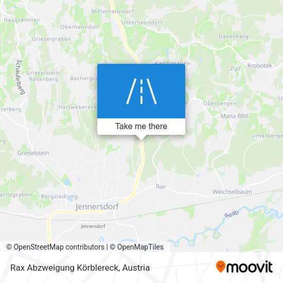 Rax Abzweigung Körblereck map
