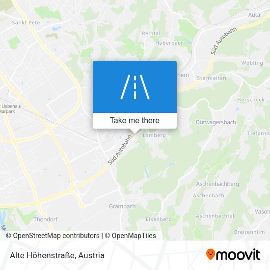 Alte Höhenstraße map