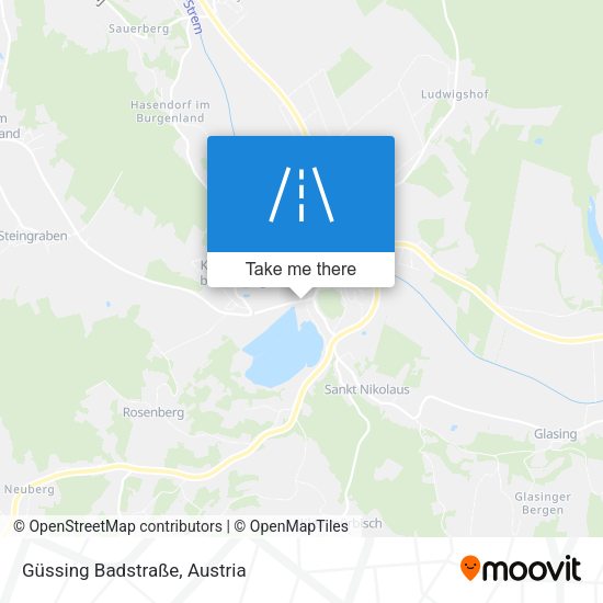 Güssing Badstraße map