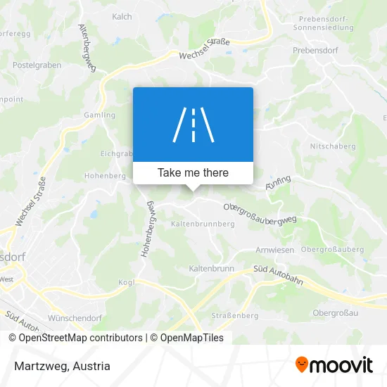 Martzweg map