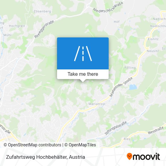 Zufahrtsweg Hochbehälter map