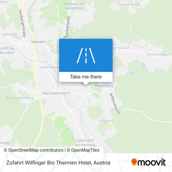 Zufahrt Wilfinger Bio Thermen Hotel map