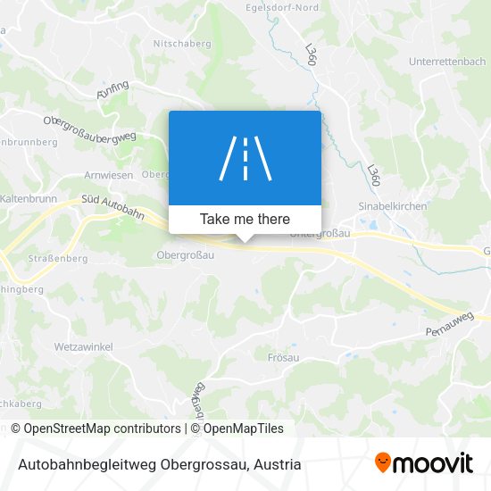 Autobahnbegleitweg Obergrossau map
