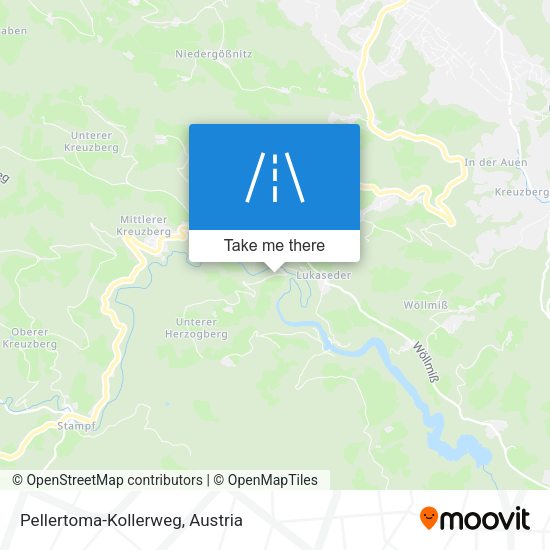 Pellertoma-Kollerweg map