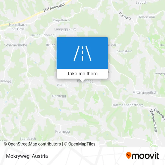 Mokryweg map