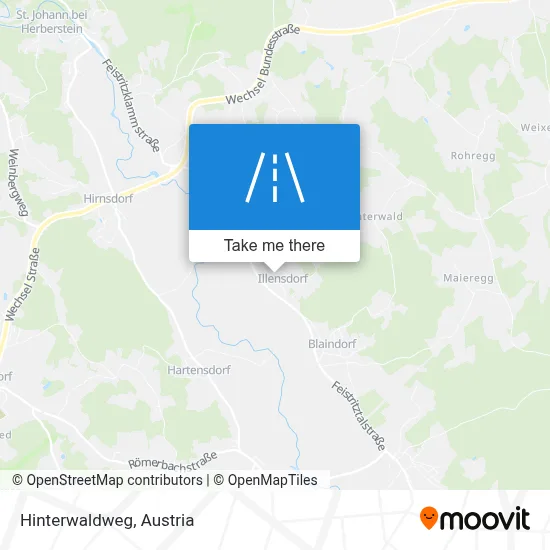 Hinterwaldweg map
