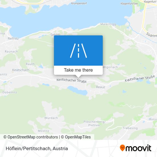 Höflein/Pertitschach map