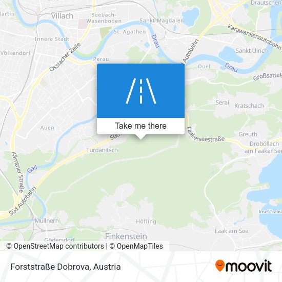 Forststraße Dobrova map