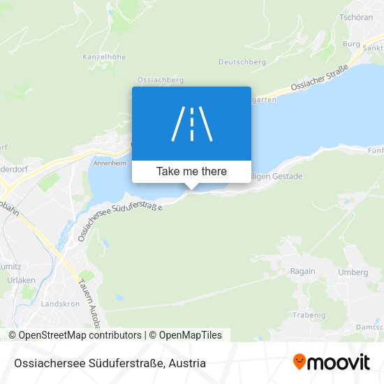 Ossiachersee Süduferstraße map