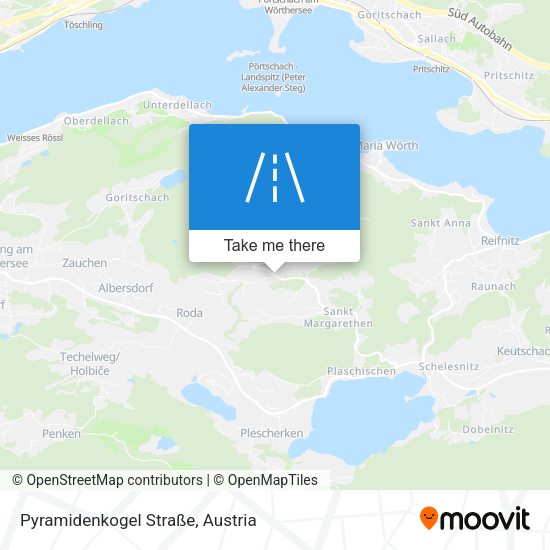 Pyramidenkogel Straße map