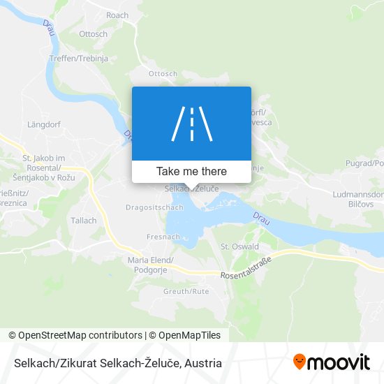 Selkach/Zikurat Selkach-Želuče map