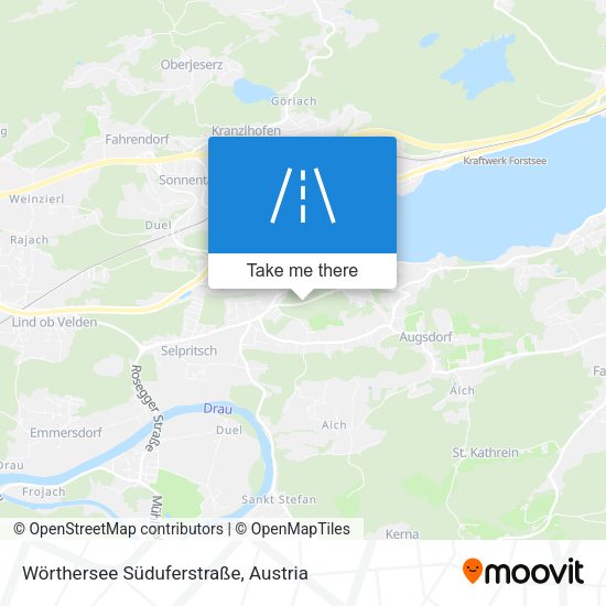 Wörthersee Süduferstraße map