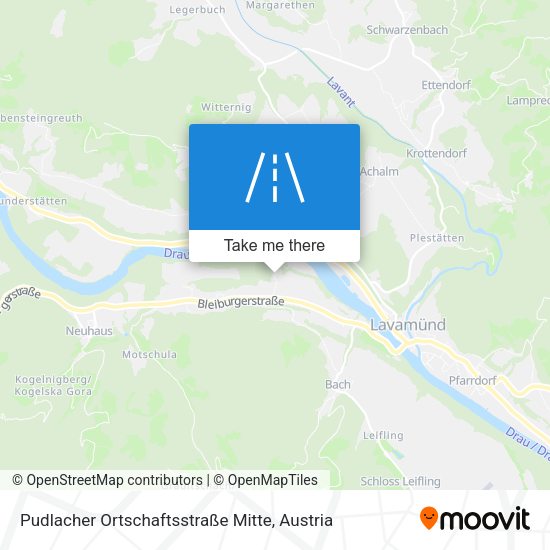 Pudlacher Ortschaftsstraße Mitte map