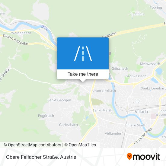 Obere Fellacher Straße map