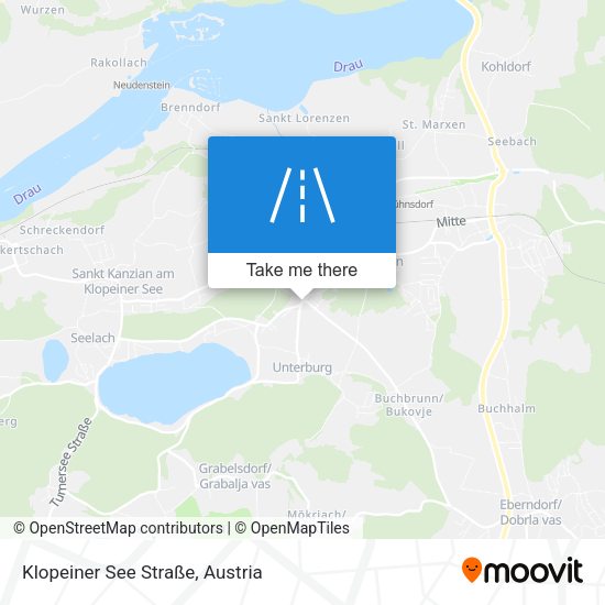 Klopeiner See Straße map