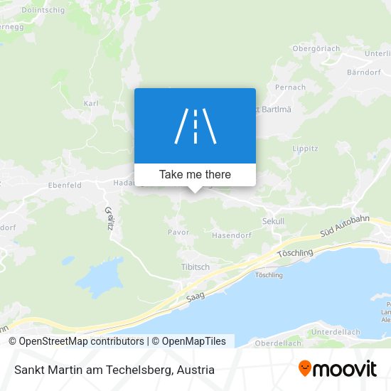 Sankt Martin am Techelsberg map