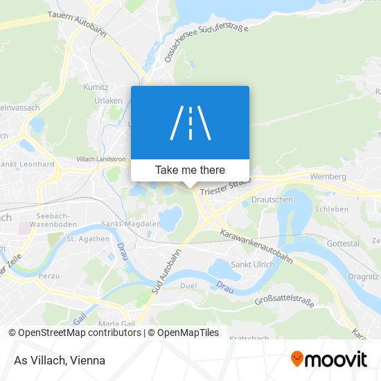 As Villach map