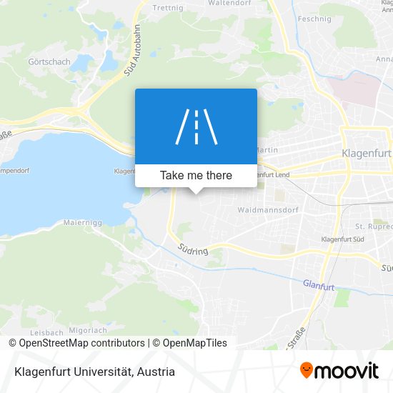 Klagenfurt Universität map