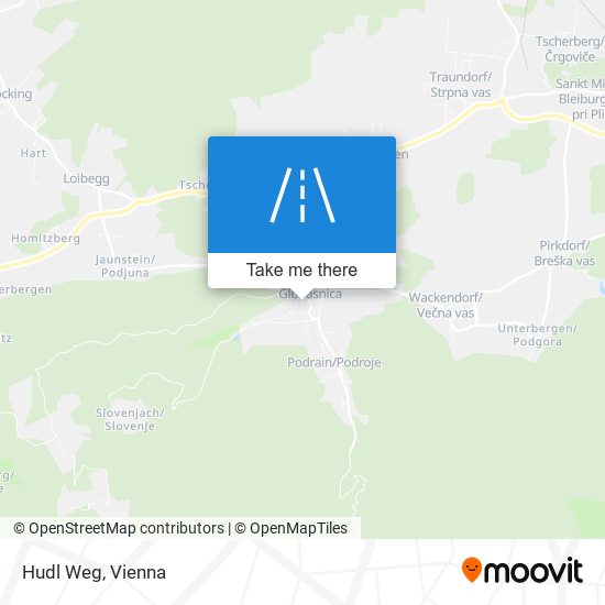 Hudl Weg map