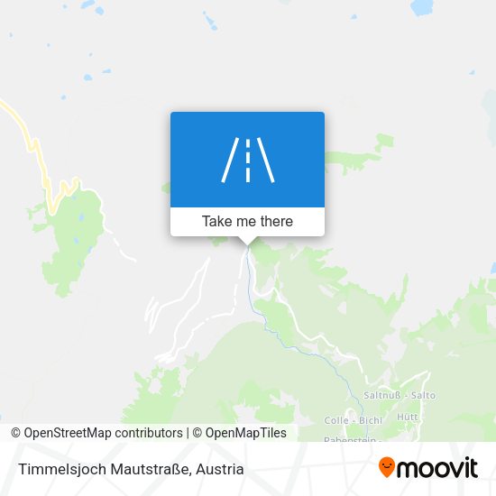 Timmelsjoch Mautstraße map