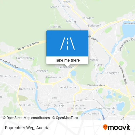 Ruprechter Weg map